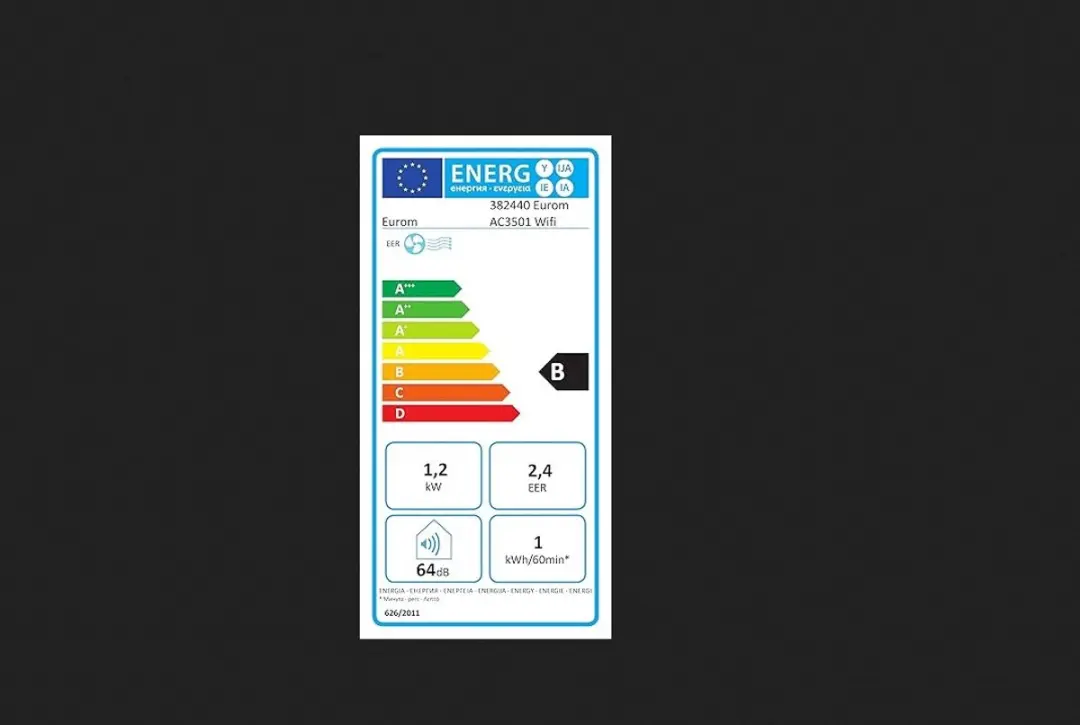 Eurom AC5201 Wifi Airconditioner - 5200 BTU - 1525W - 18m²
