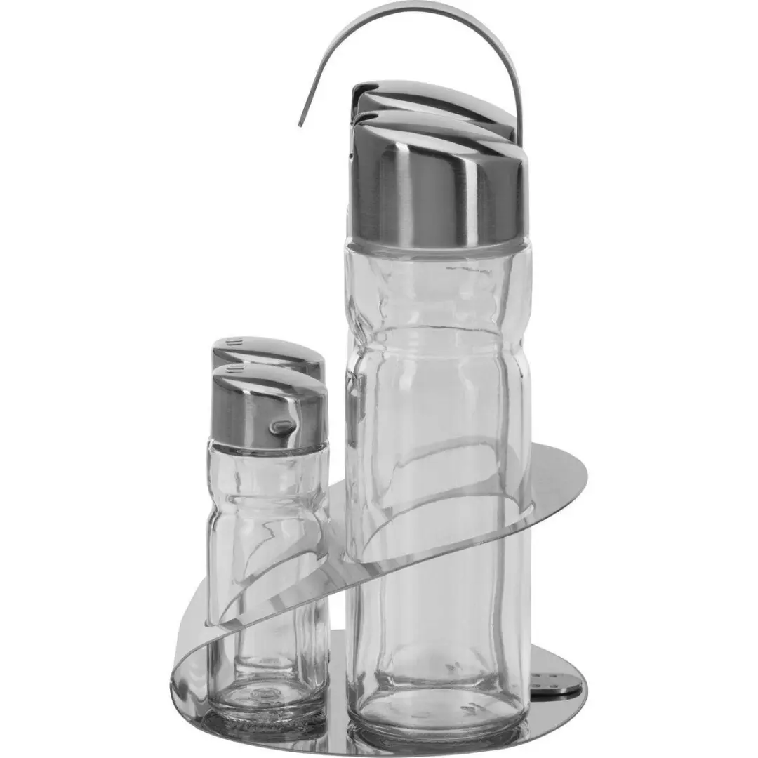 Westmark Peper- en Zoutstel / Olie- en Azijnstel 5-delig 200ml - Zilver