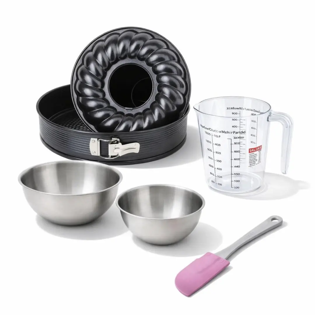 Zenker Bakkersset 28cm - Springvorm & Savarinvorm - 2 Mengkommen