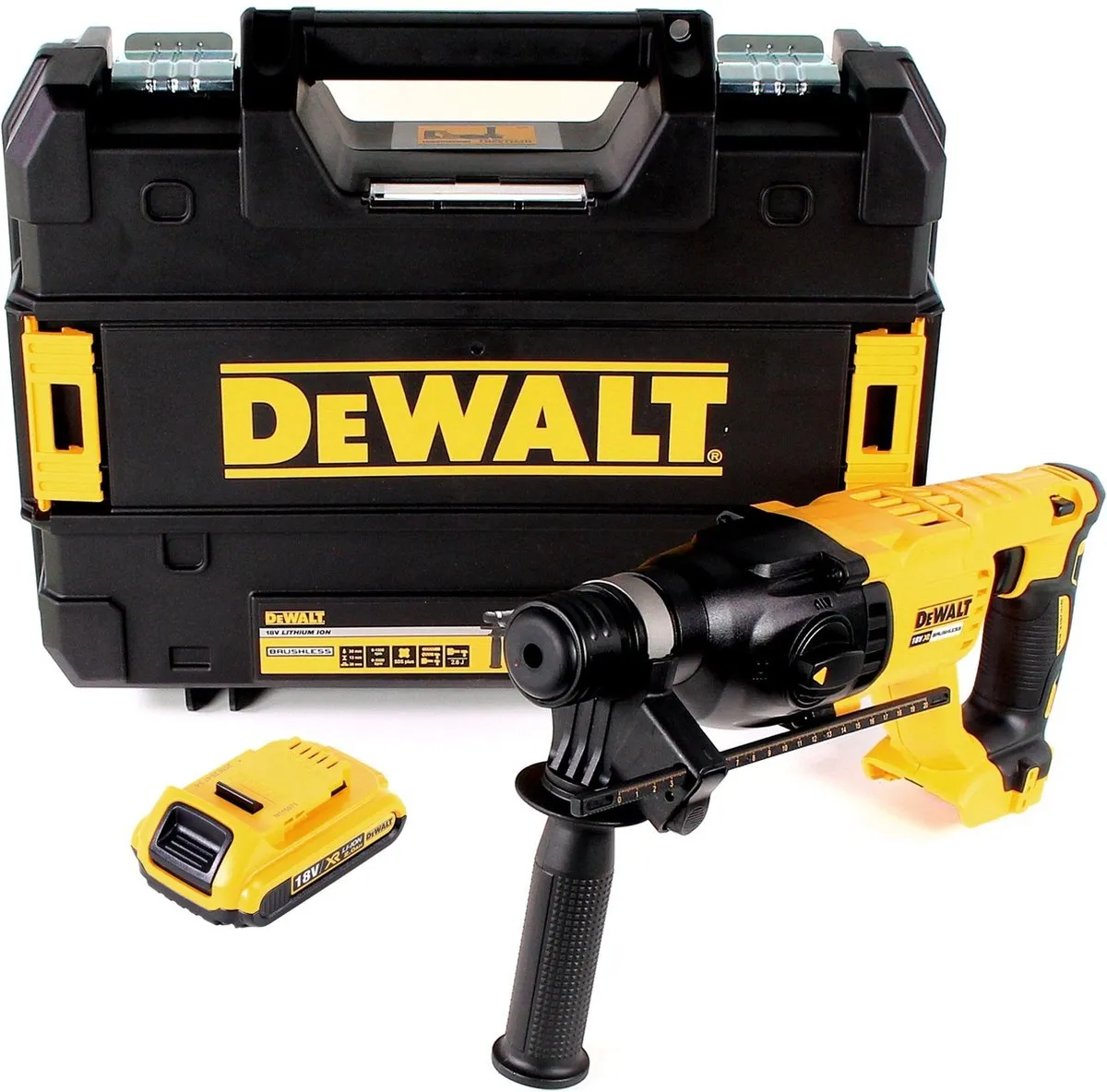 DeWalt DCH 133 NT SDS Plus CombiHamer 18V - 2.6J - 1x 2.0Ah - afbeelding 5 van 5