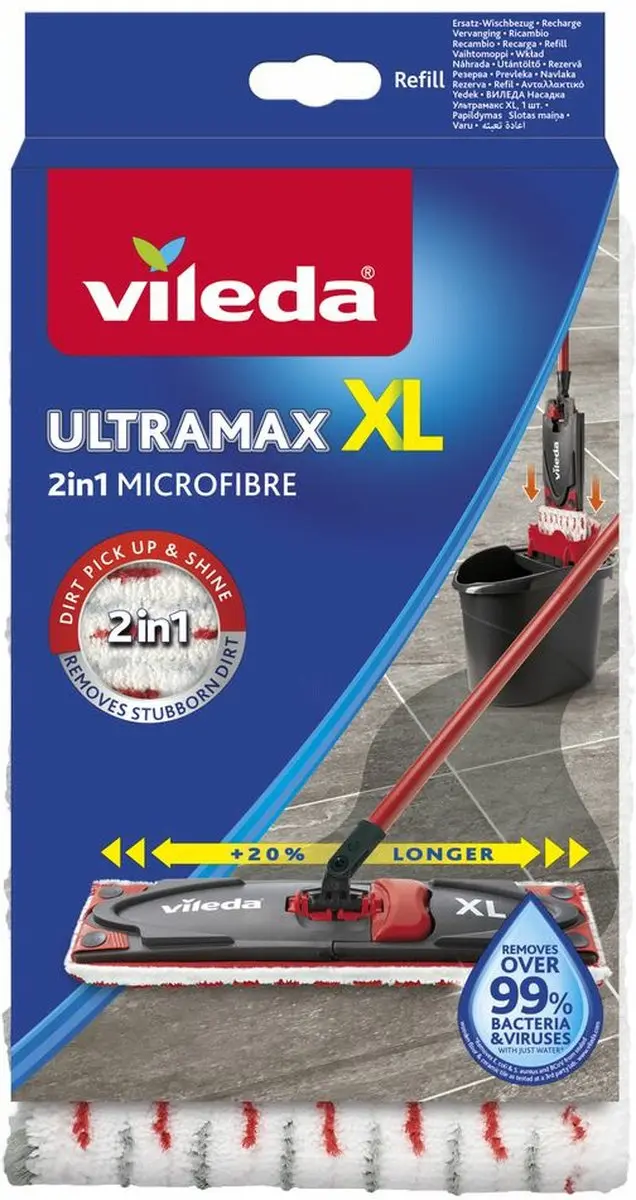 Vileda UltraMax Power 2in1 XL Stofdoek - 8 Stuks - afbeelding 6 van 6