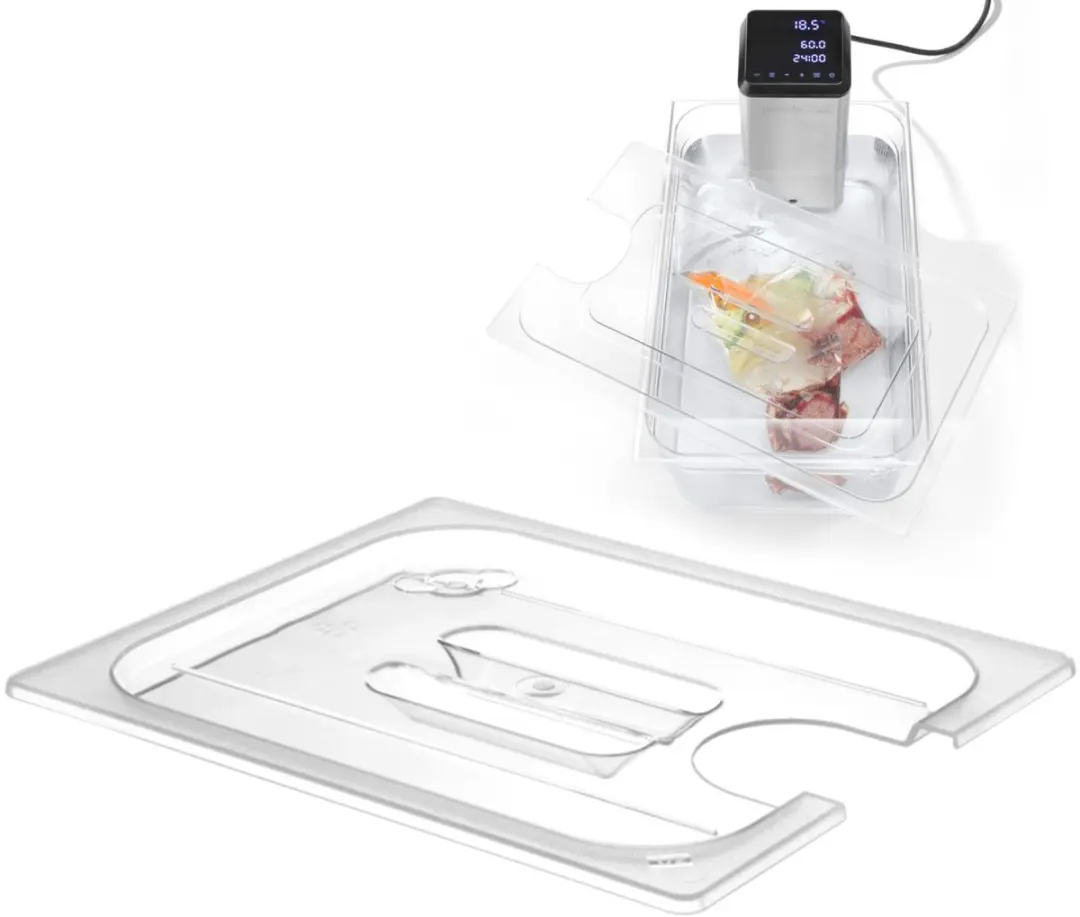 HENDI Deksel voor GN 530x325mm - Sous Vide - Transparant - afbeelding 6 van 6