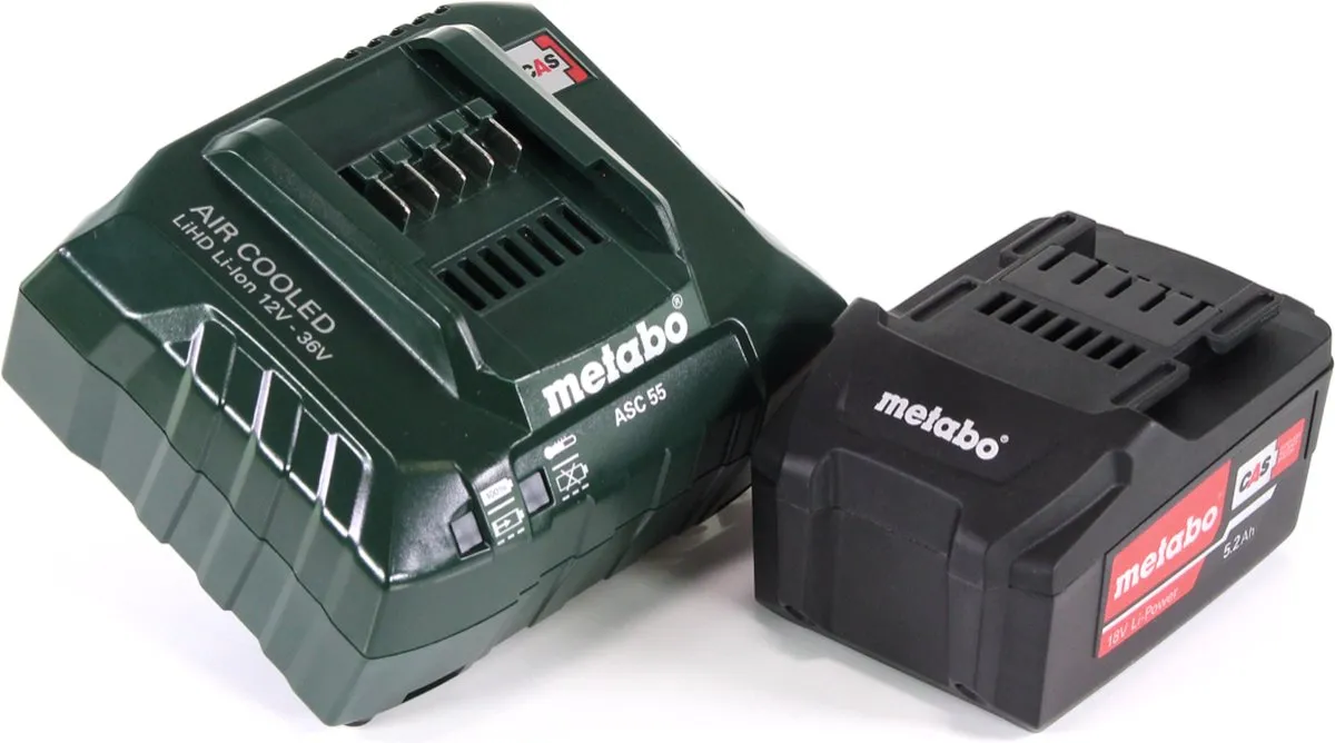 Metabo 18V Accuset 5.2Ah 625592000 - incl. ASC 55 Lader
