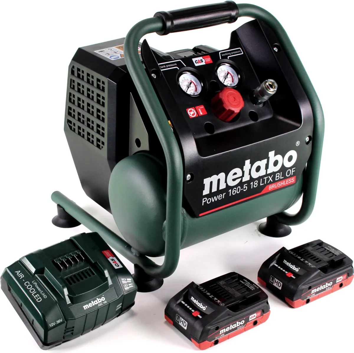 Metabo Power 160-5 18 LTX BL OF Accucompressor 18V - 8,0 bar - 2x 4,0Ah