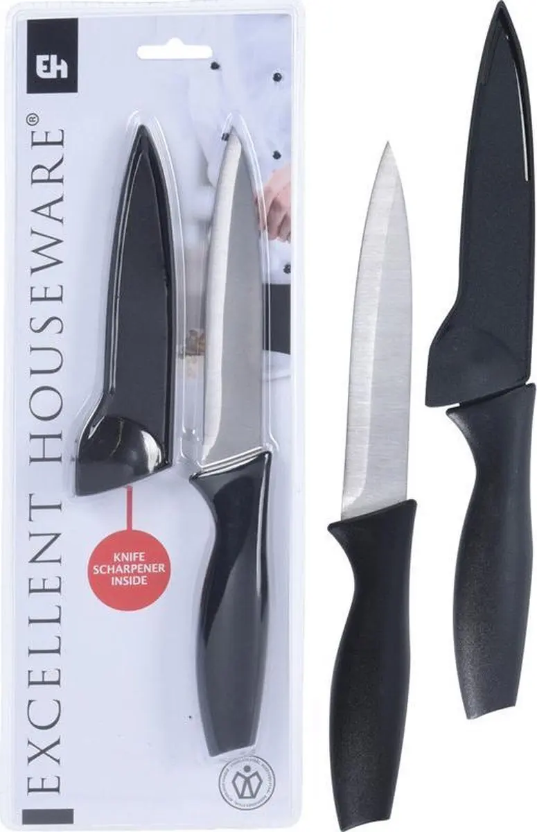 Excellent Houseware Keukenmes Set 2-delig - Zwart