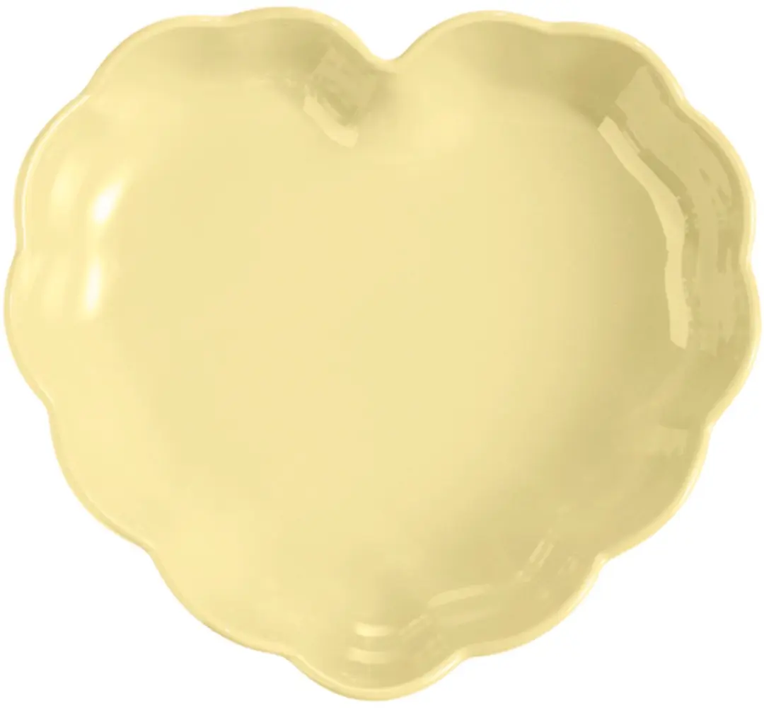 Emile Henry Hart Gegolfde Madeleine Taartvorm - 265x245x65mm - Geel