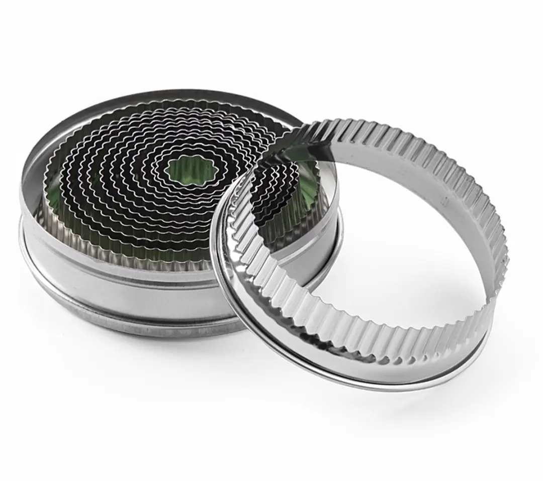 HENDI 14-delige Uitsteekvormset - Roestvast Staal - Ø18-108mm