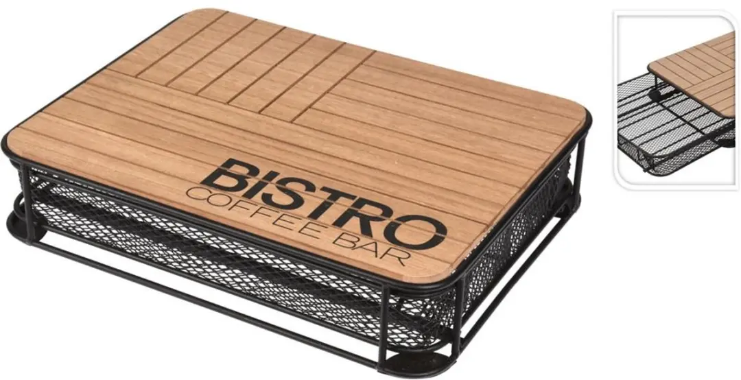 Excellent Houseware Koffiecuphouder Bistro 30x24x6cm - Bruin