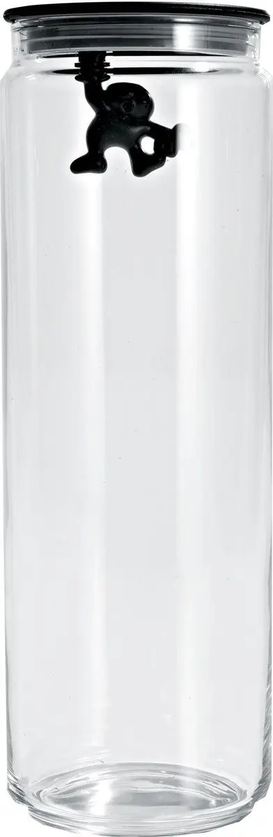 Alessi Gianni Spaghettipot 2L - Glas - Zwart