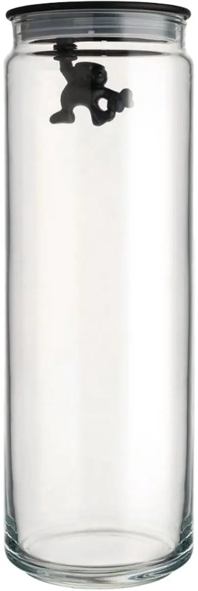 Alessi Gianni Spaghettipot 2L - Glas - Zwart
