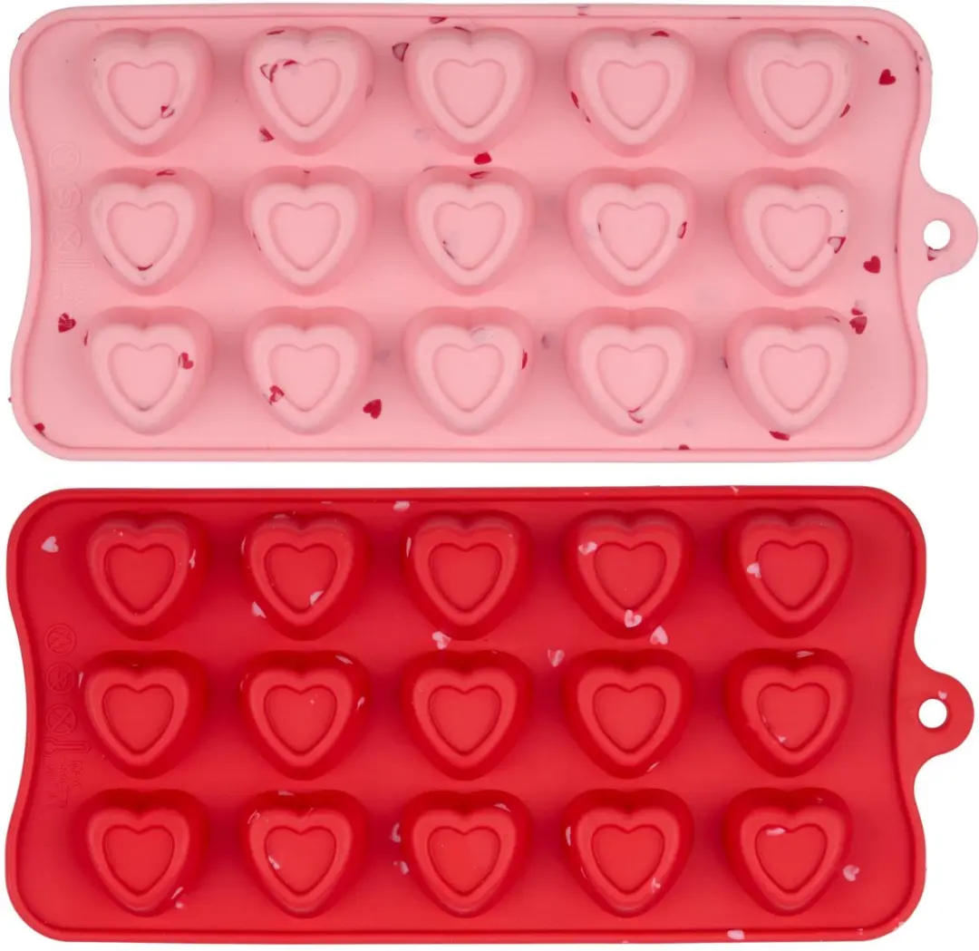 Alpina Mold Valentine Hartjesvormige Chocoladevorm - Roze