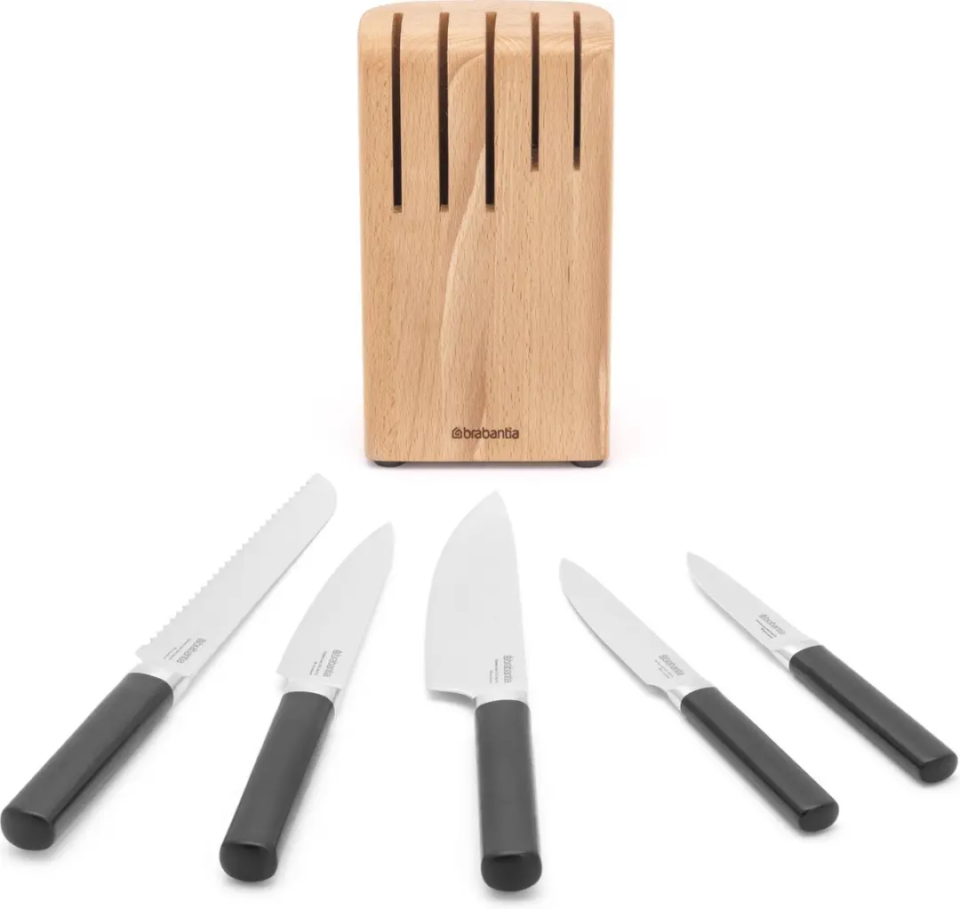 Brabantia Profile Messenset 5-delig - Beukenhout