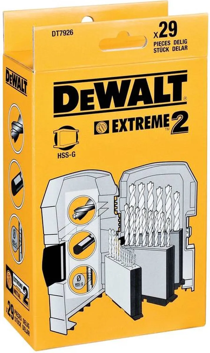 DeWalt DT7926 Metaalborenset - 29-delig