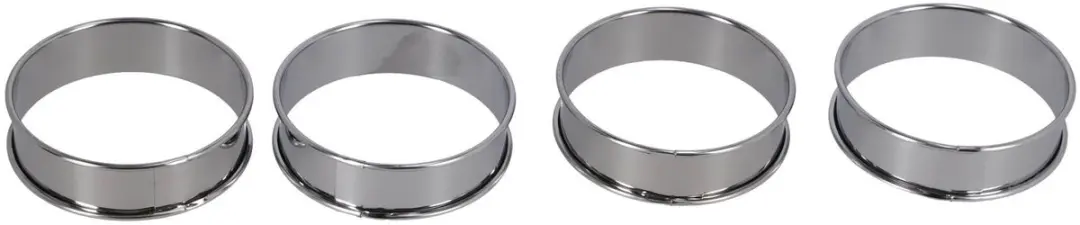 Patisse Flanringen RVS - 4 Stuks Ø8cm