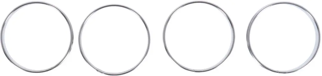 Patisse Flanringen RVS - 4 Stuks Ø8cm