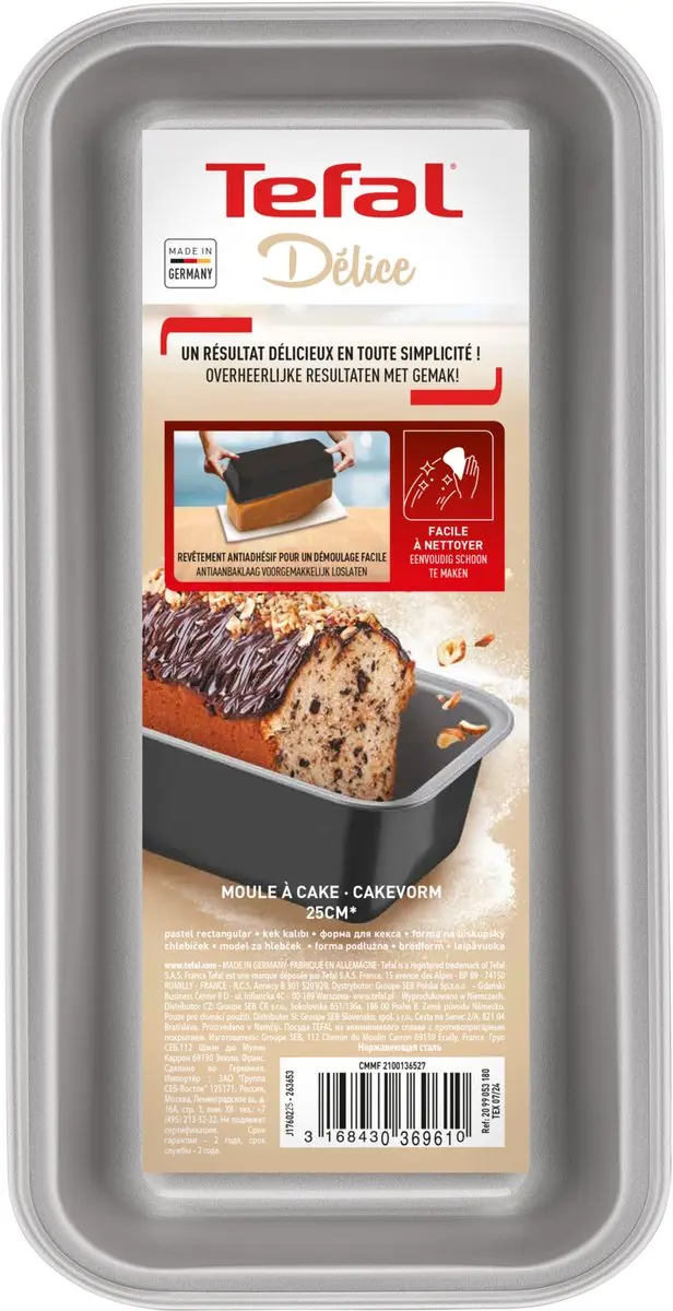 Tefal Delice Cake/Broodvorm 30cm - Zwart - afbeelding 6 van 6