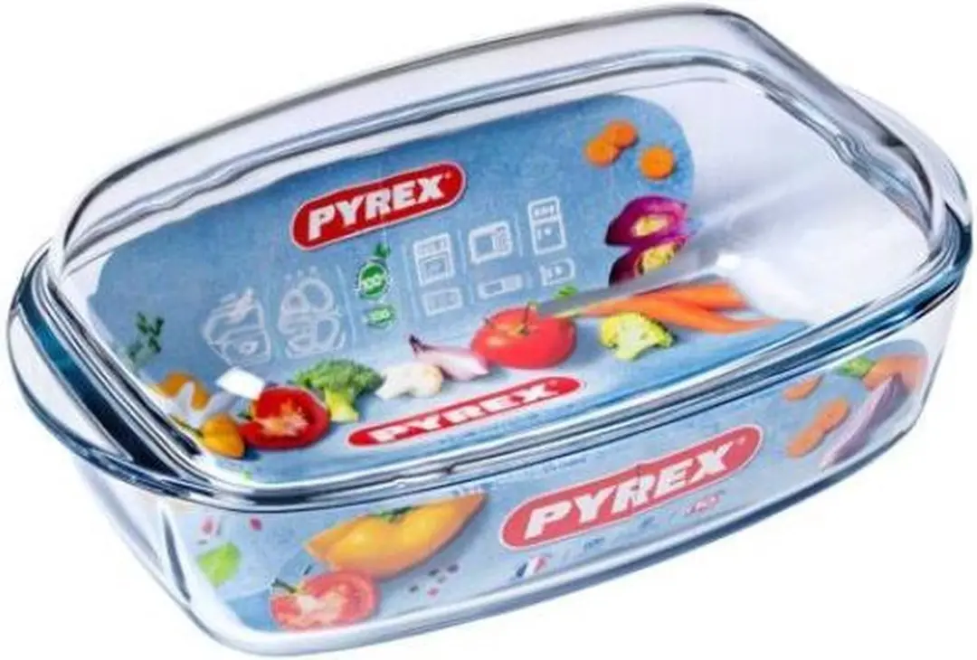 PYREX Essentials Schaal Rechthoek 6,5L - Transparant