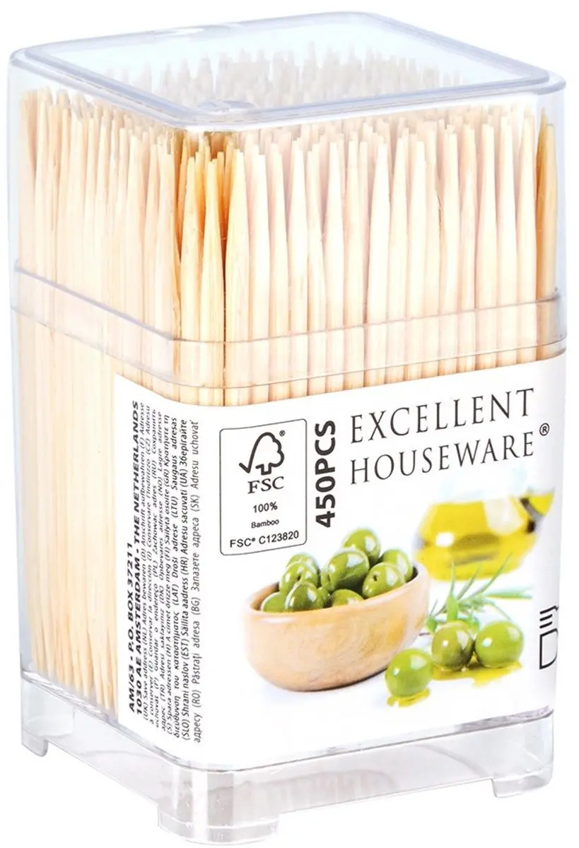 Excellent Houseware Bamboe Cocktailprikkers 450 Stuks - 6cm