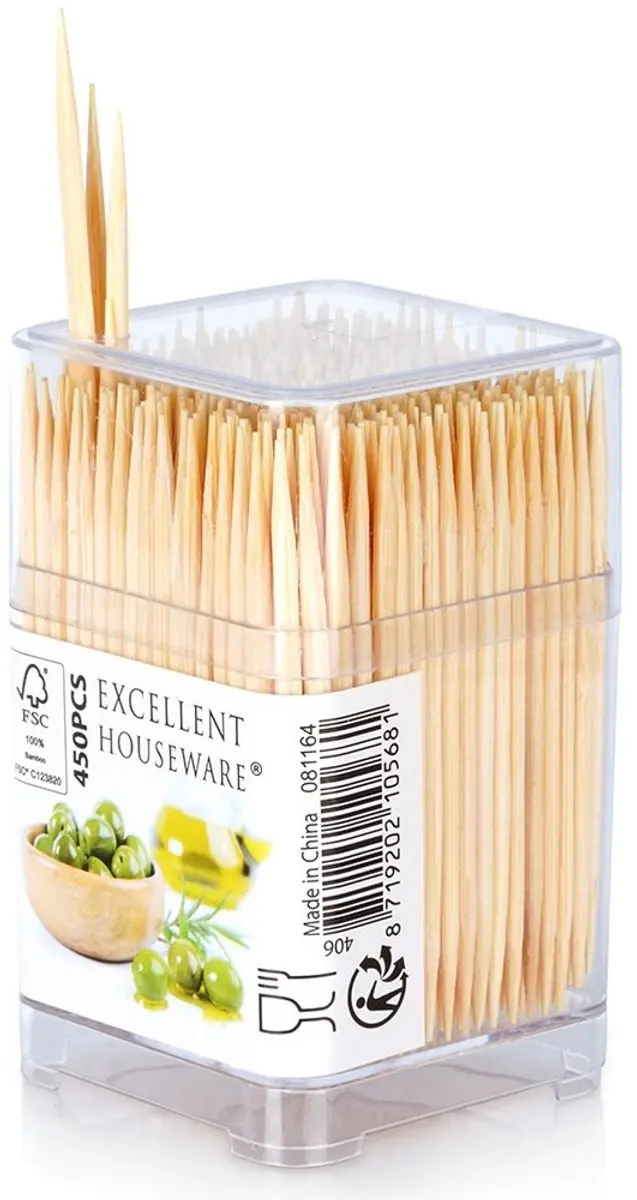 Excellent Houseware Bamboe Cocktailprikkers 450 Stuks