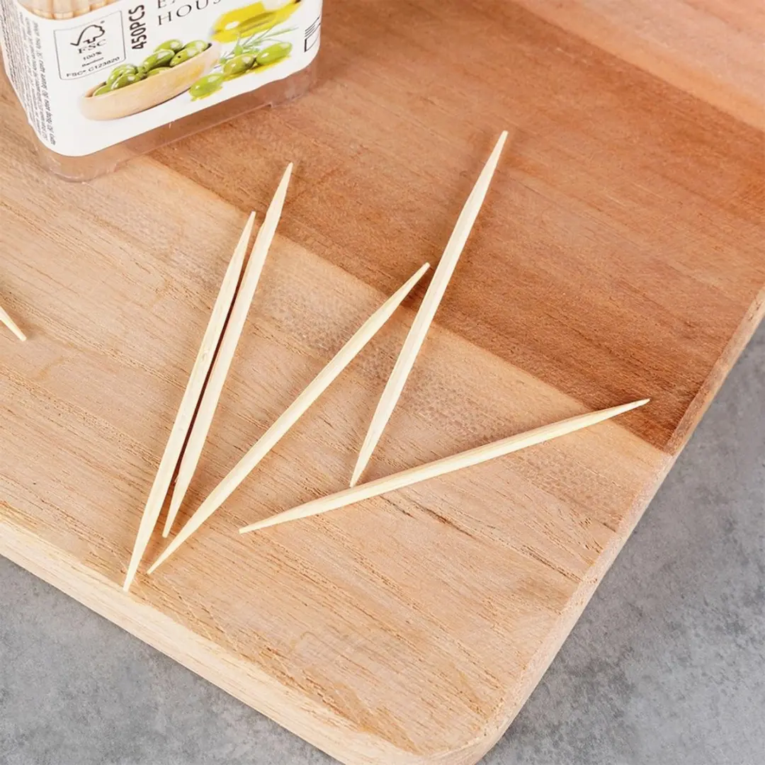 Excellent Houseware Bamboe Cocktailprikkers 450 Stuks - 6cm