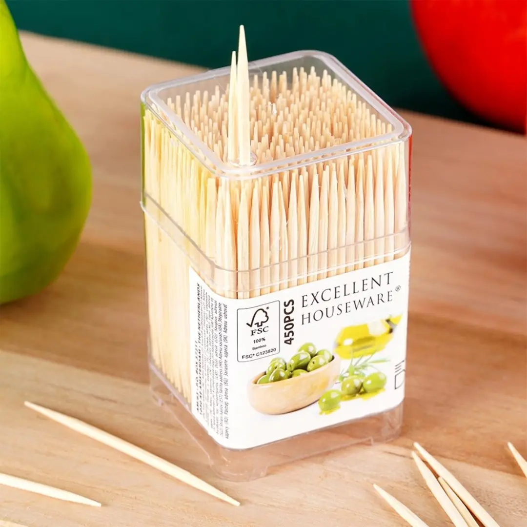 Excellent Houseware Bamboe Cocktailprikkers 450 Stuks - 6cm
