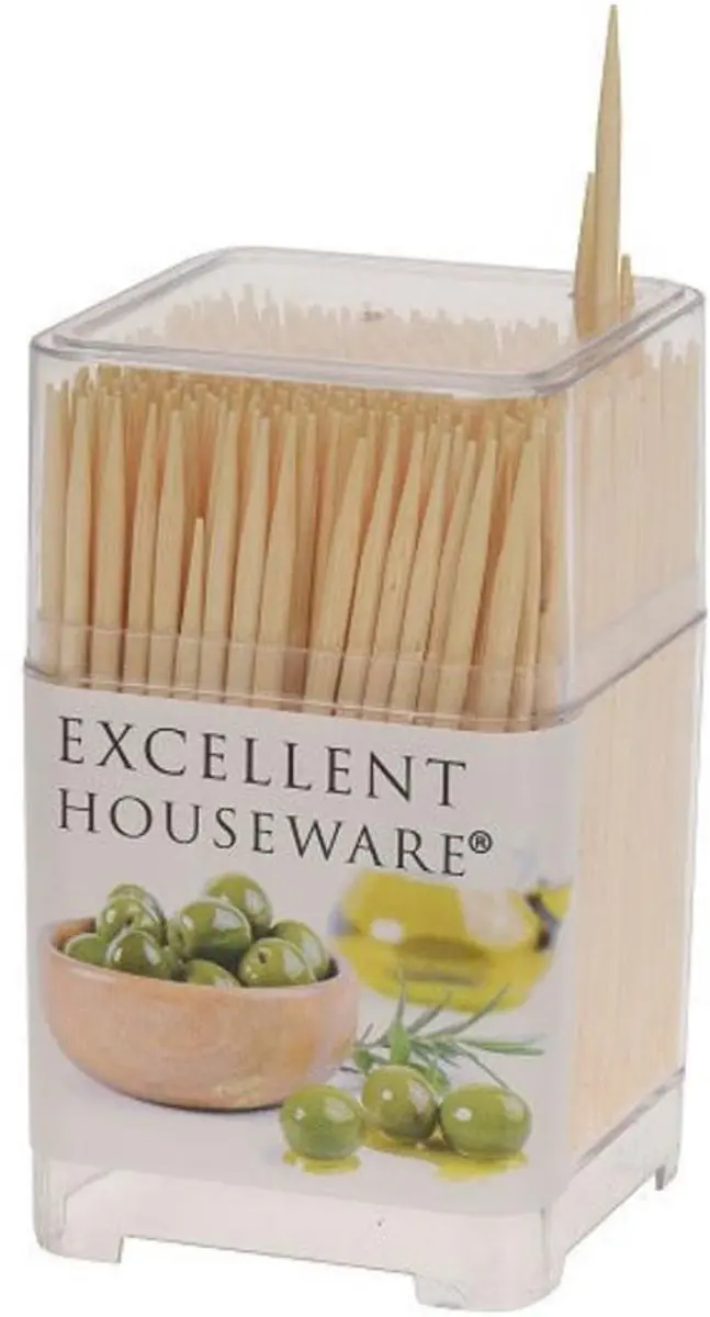 Excellent Houseware Bamboe Cocktailprikkers 450 Stuks - 6cm - afbeelding 6 van 6