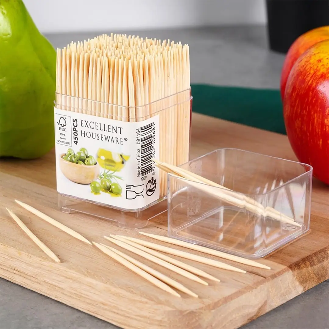 Excellent Houseware Bamboe Cocktailprikkers 450 Stuks - 6cm