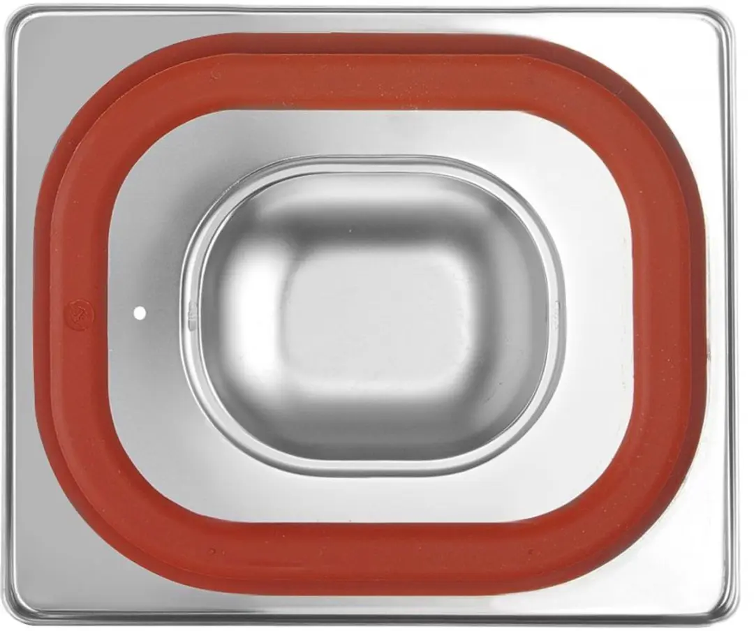 HENDI Deksel GN 176x162mm - Siliconenrand - Roestvrij staal