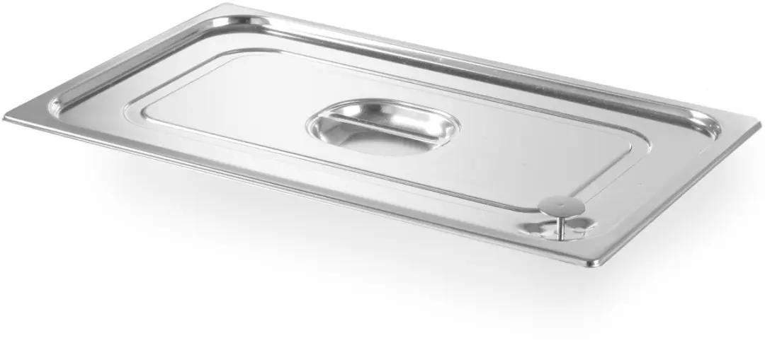 HENDI Deksel GN 176x162mm - Siliconenrand - Roestvrij staal
