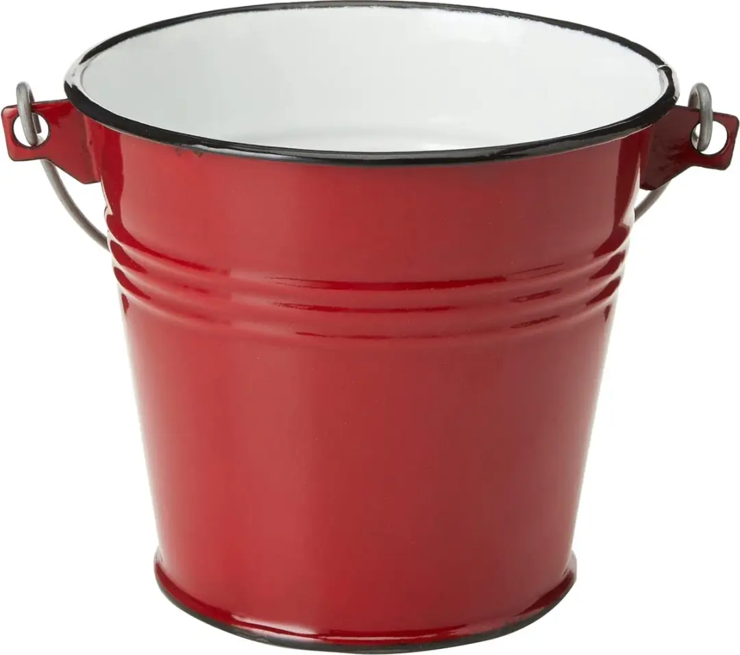 Ibili Roja Multifunctionele Emmer 1,5L - Rood - 14x14x20cm