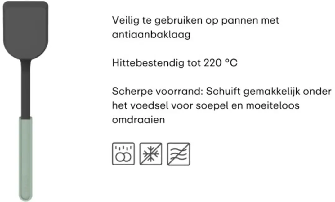 Mepal Spatel Chef it 32cm - Silicone - Hittebestendig tot 200°C - Coral - afbeelding 6 van 6