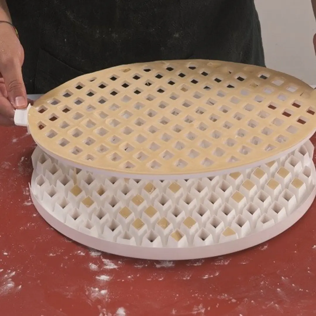 Patisse Vlaaistans Ruitvorm Ø30cm - Wit