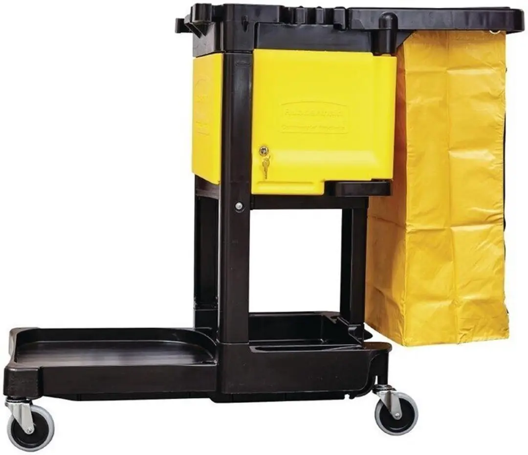 Rubbermaid M896 Schoonmaaktrolleykast - Geel