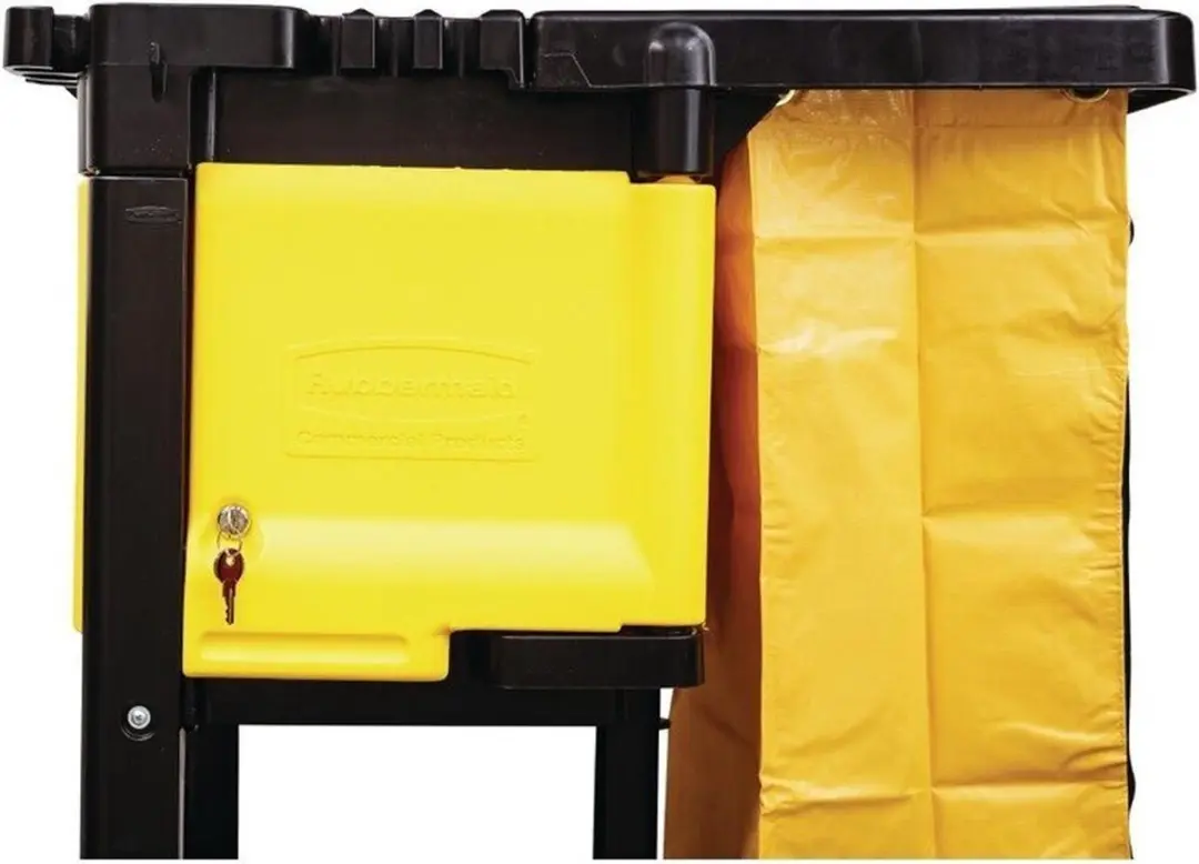 Rubbermaid M896 Schoonmaaktrolleykast - Geel