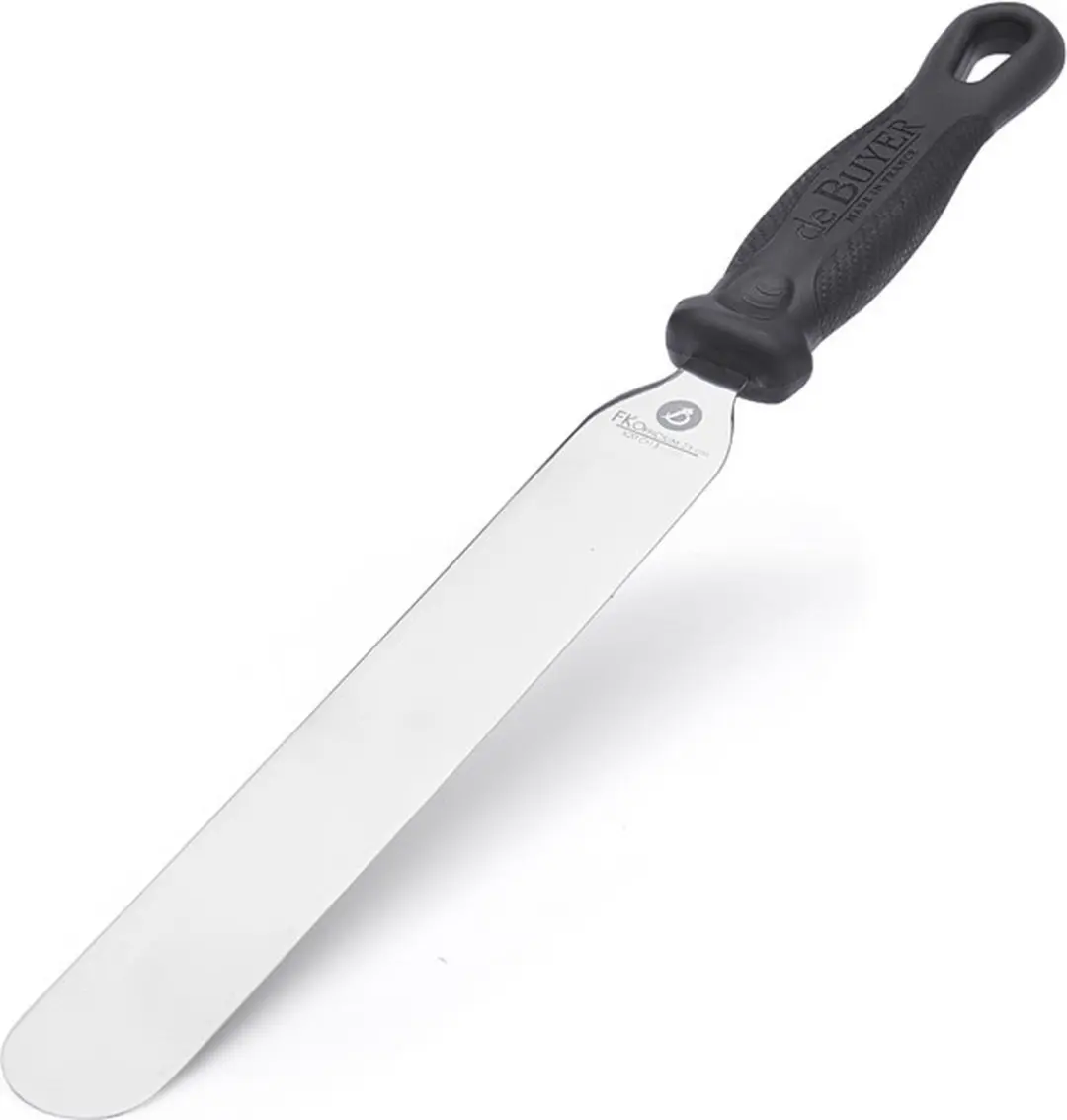 DeBuyer FKOfficium Spatel Recht 25cm - Zilver/Zwart