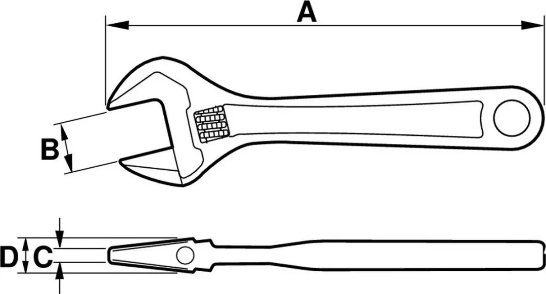 Bahco 8074C Moersleutel 380mm