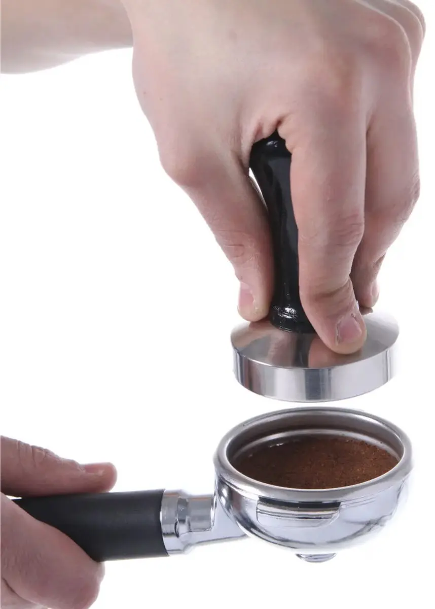 Hendi Koffie Tamper Ø58mm - Roestvast Staal - Zwart