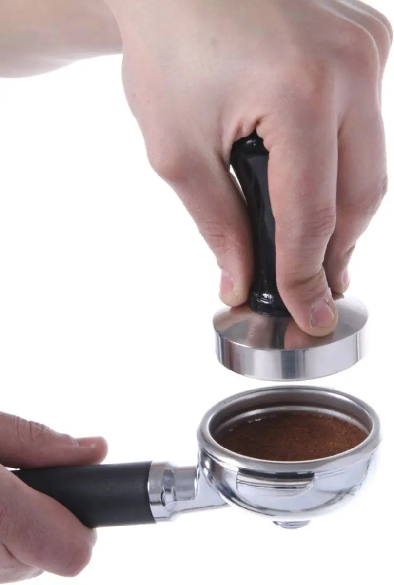 Hendi Koffie Tamper Ø58mm - Roestvast Staal - Zwart