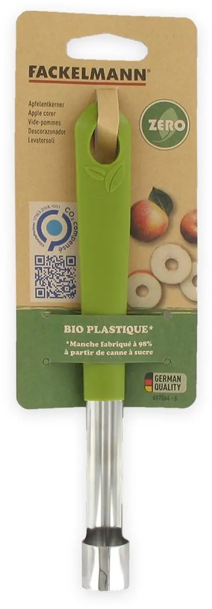 Fackelmann Zero Serie Appelboor - Groen/Grijs