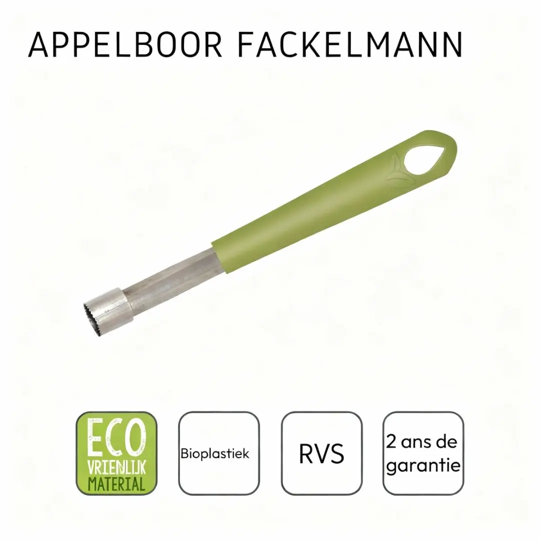 Fackelmann Zero Serie Appelboor - Groen/Grijs