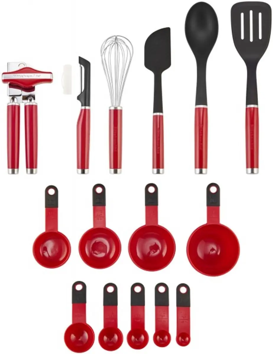 KitchenAid KO447BXERI Tool & Gadget Set - 15-delig - Zilver/Zwart/Rood - afbeelding 2 van 2