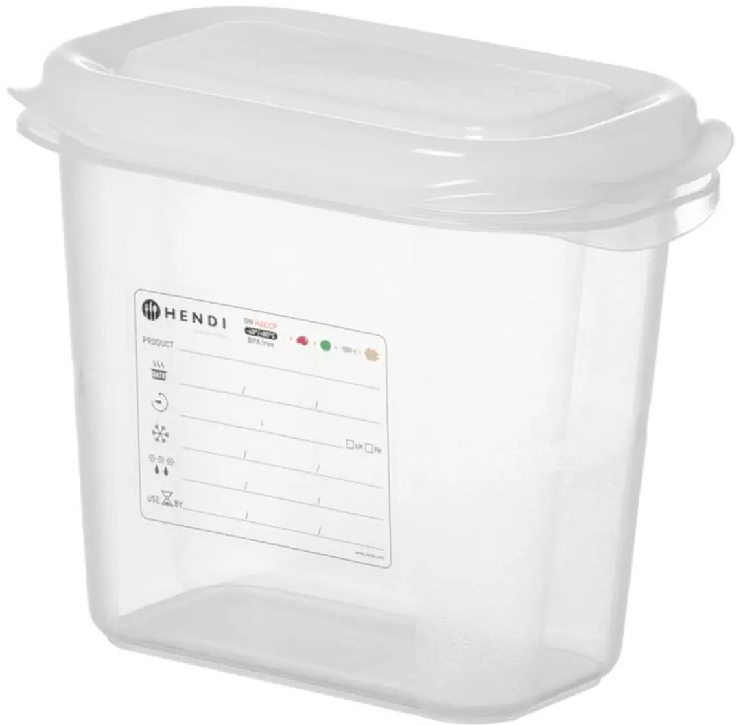 HENDI GN 1/9 Gastronormbak 1,5L - Transparant