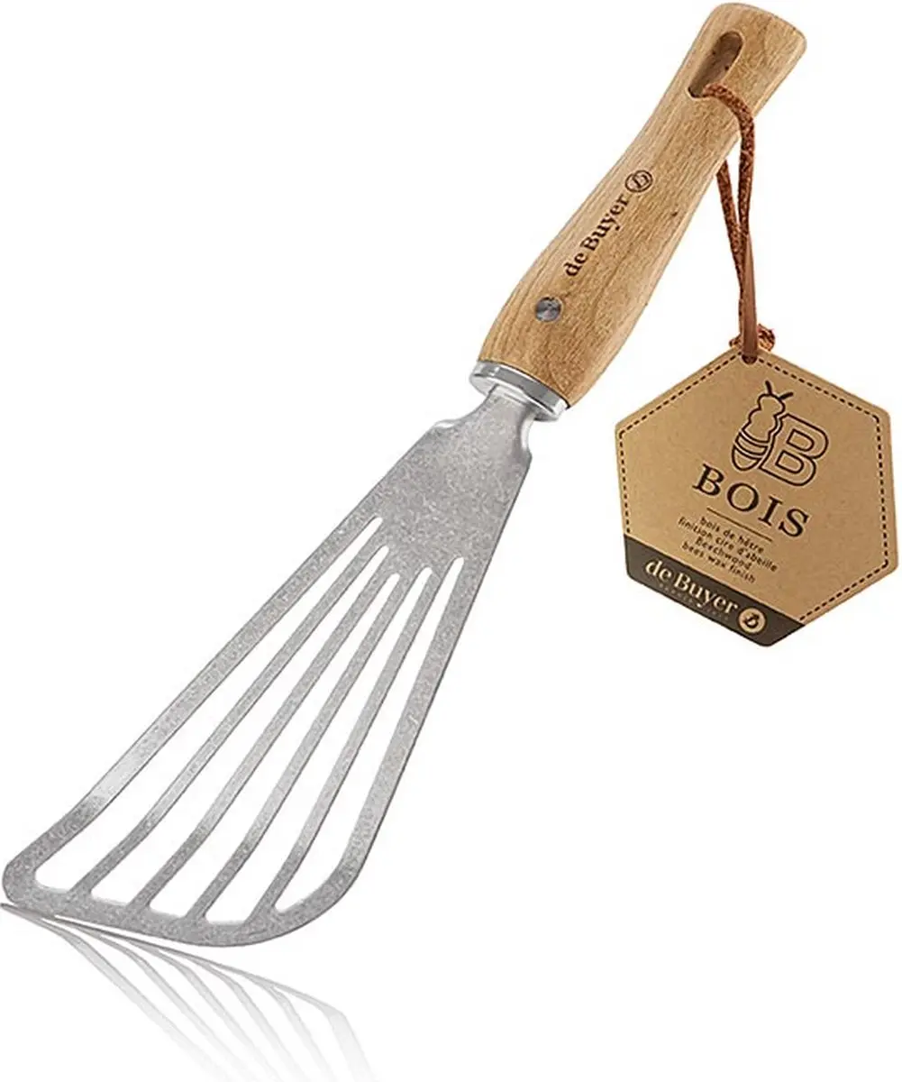 DeBuyer 2701.07 Bakspatel RVS - Houten handvat