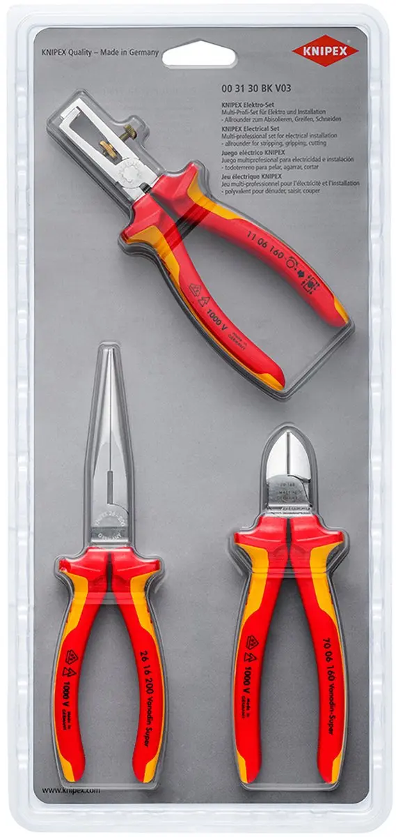Knipex Tangenset 00 31 30 BK