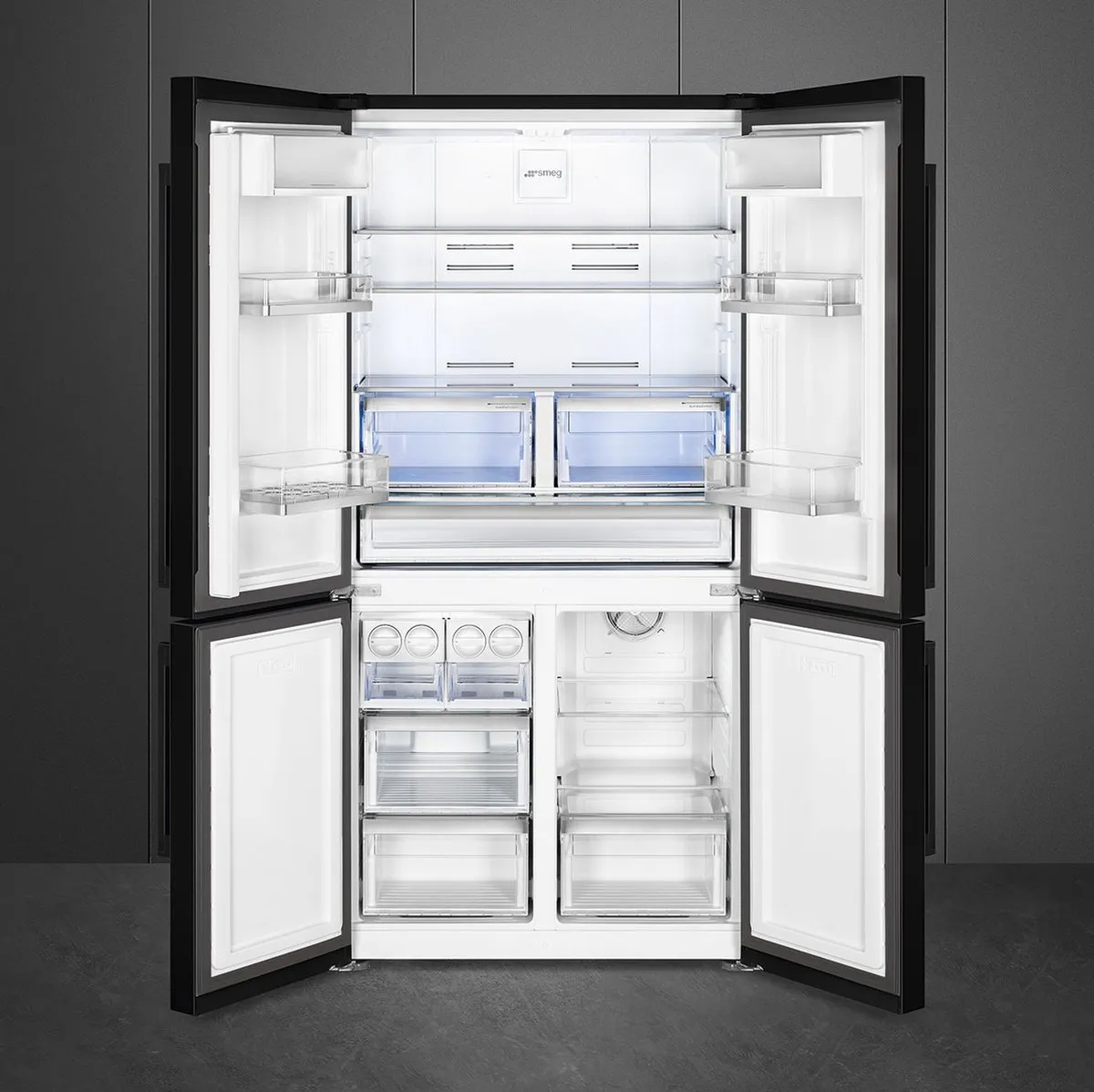Smeg FQ60NDF Amerikaanse Koelkast - 626L - Zwart