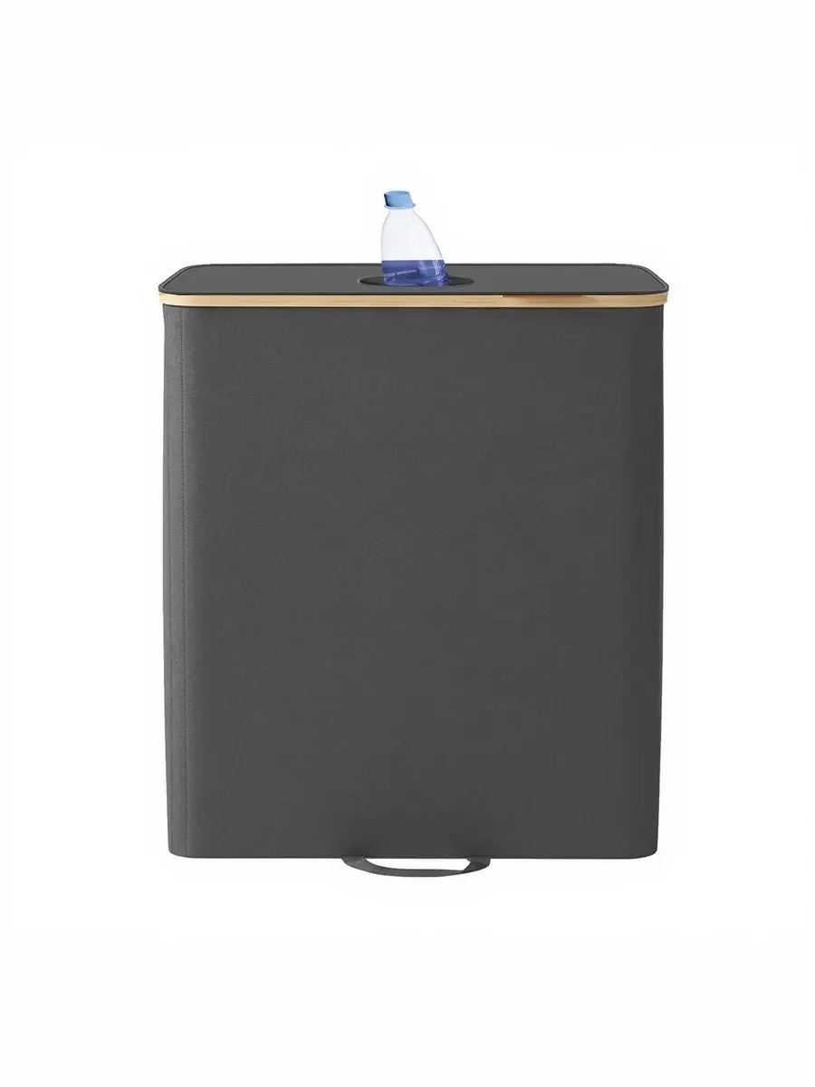 Songmics Flessencontainer 140L - Grijs-Beige