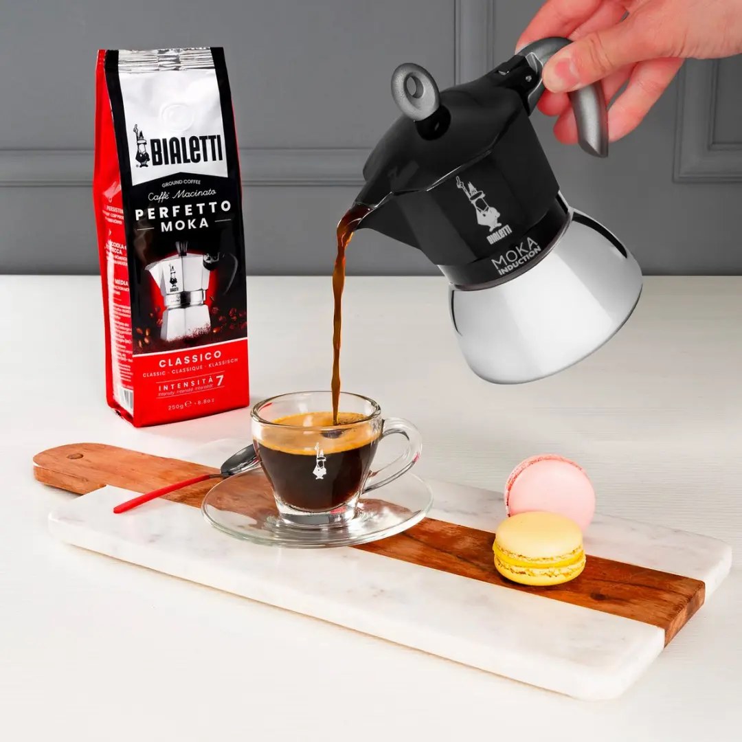 Bialetti Moka Induction 6 Koppen 270ml - Zwart