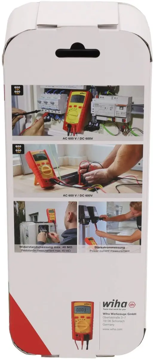 Wiha SB25541 Digitale multimeter 600V AC - Rood/Geel