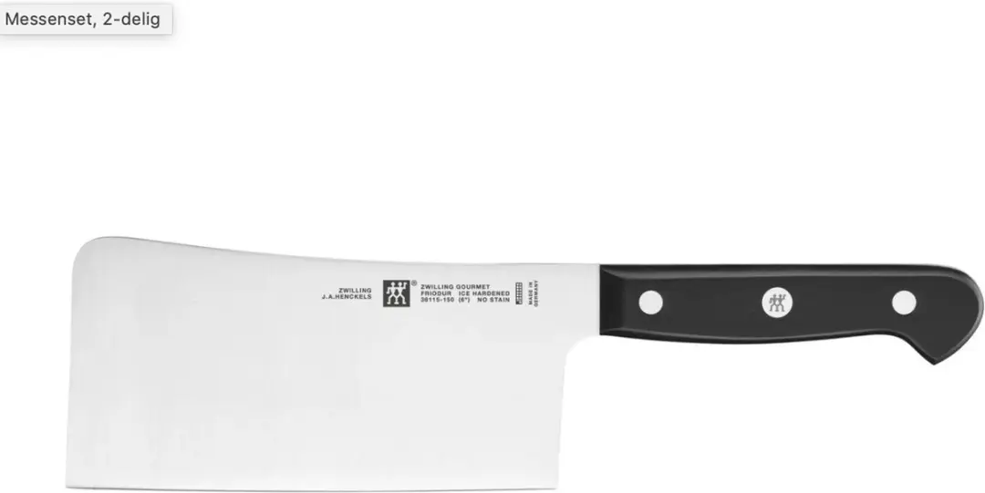 Zwilling Gourmet Messenset Chinees Koksmes & Hakmes - 2 Stuks - afbeelding 2 van 3