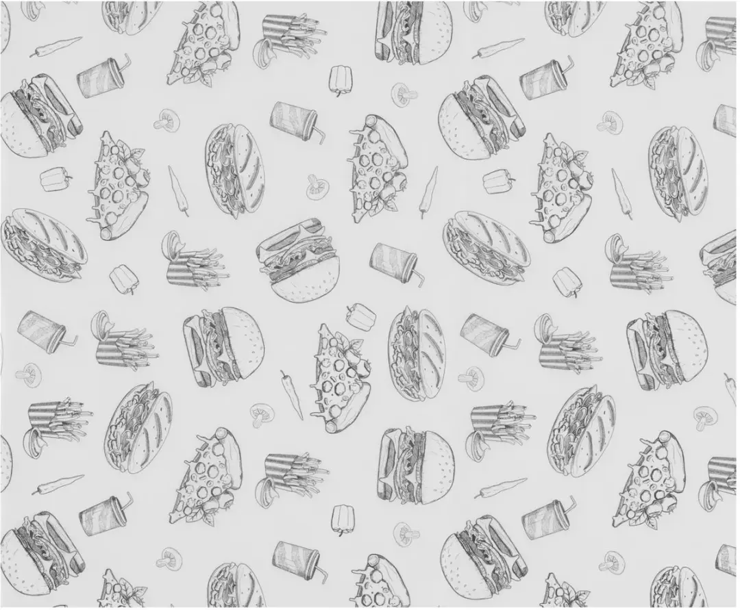 HENDI Vetbestendig Papier Fast-Food Patroon 250x350mm - 500 Stuks